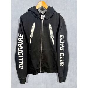 RARE Billionaire Boys Club Full Zip Hoodie Black Rocket Size XXL | Nigo Pharrell